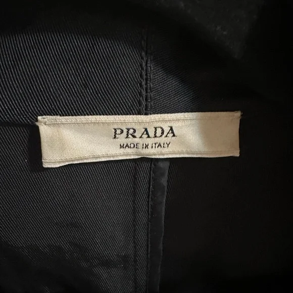 Prada Classic Black Trench Coat - Picture 8 of 12